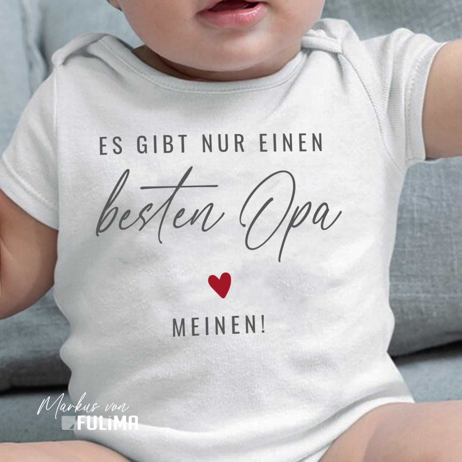 Babybody - Es gibt nur einen besten Opa Meinen - Geschenk zur Geburt - FULiMA®