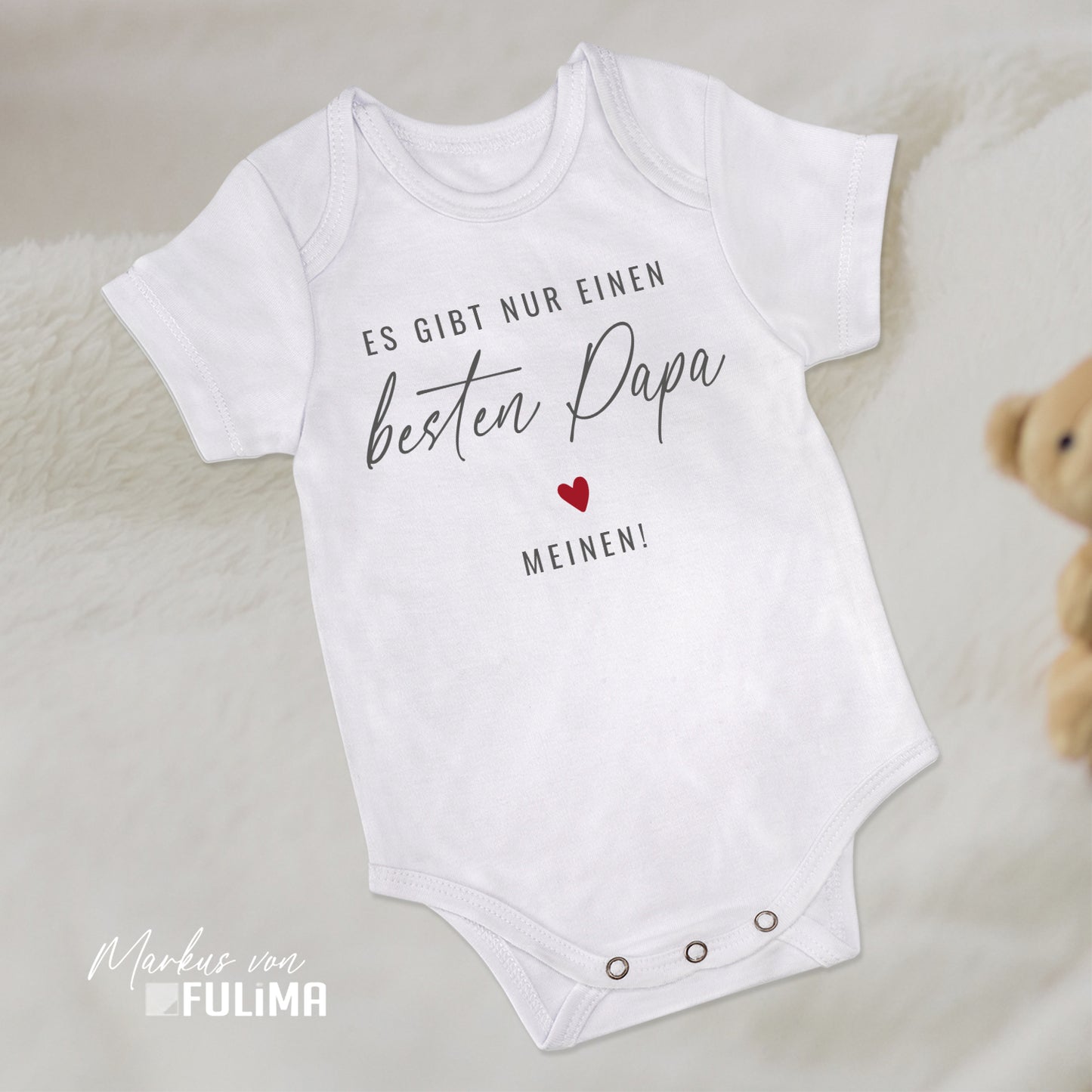 Babybody - Es gibt nur einen besten Papa Meinen - Geschenk zur Geburt - FULiMA®