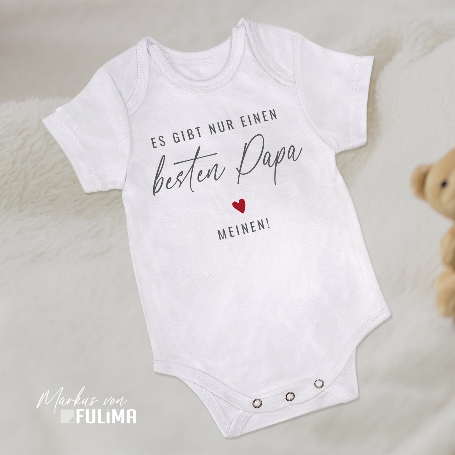 Babybody - Es gibt nur einen besten Papa Meinen - Geschenk zur Geburt - FULiMA®
