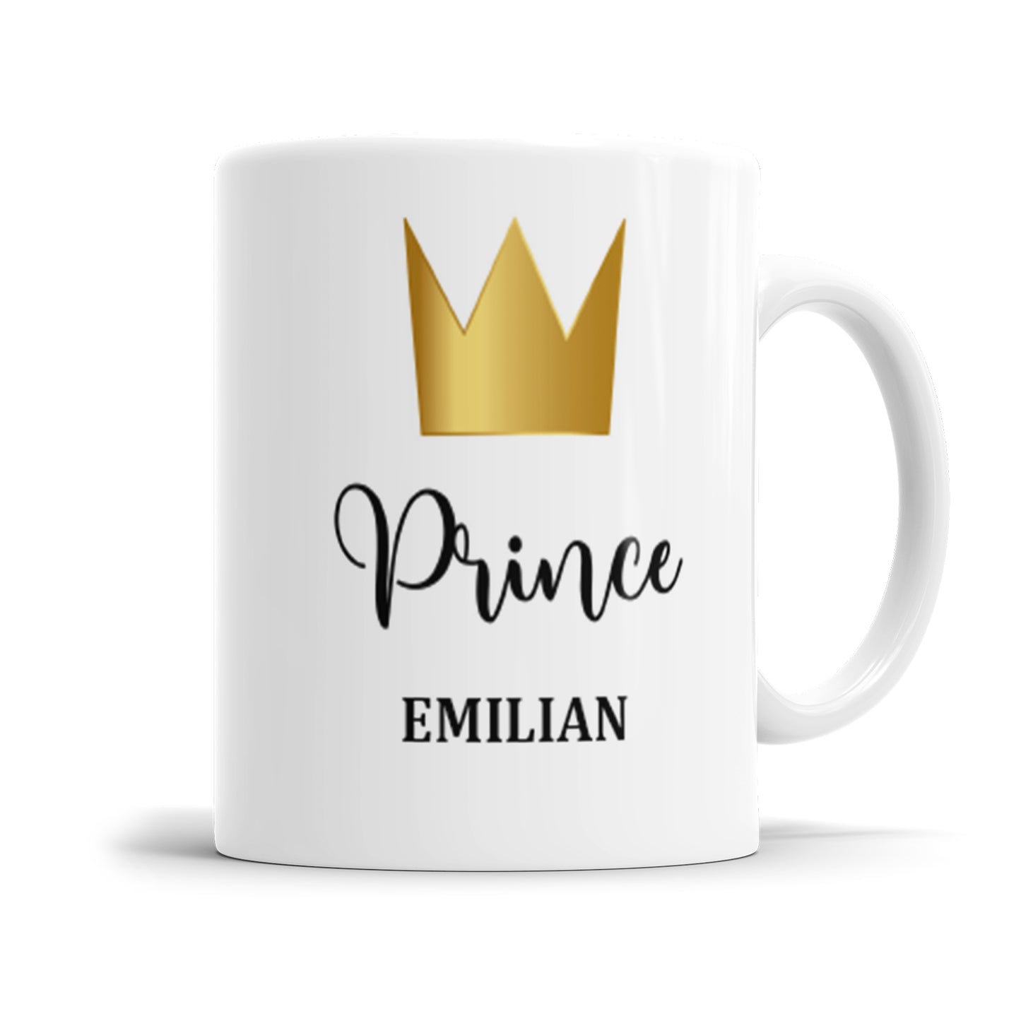 Tasse mit Namen - King Queen Prince Princess Familie Krone personalisiert