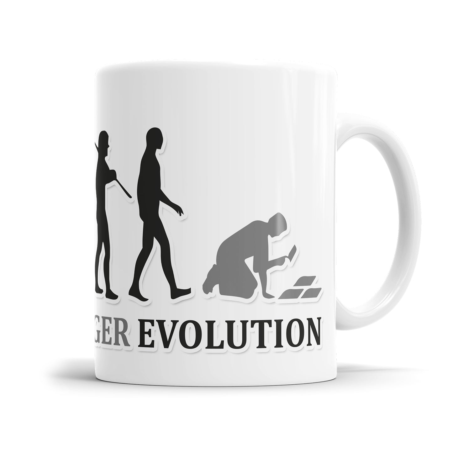 Fliesenleger Evolution Tasse - Geschenkidee für Fliesenleger - Fulima