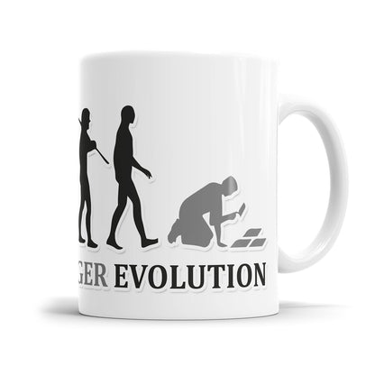 Fliesenleger Evolution Tasse - Geschenkidee für Fliesenleger - Fulima