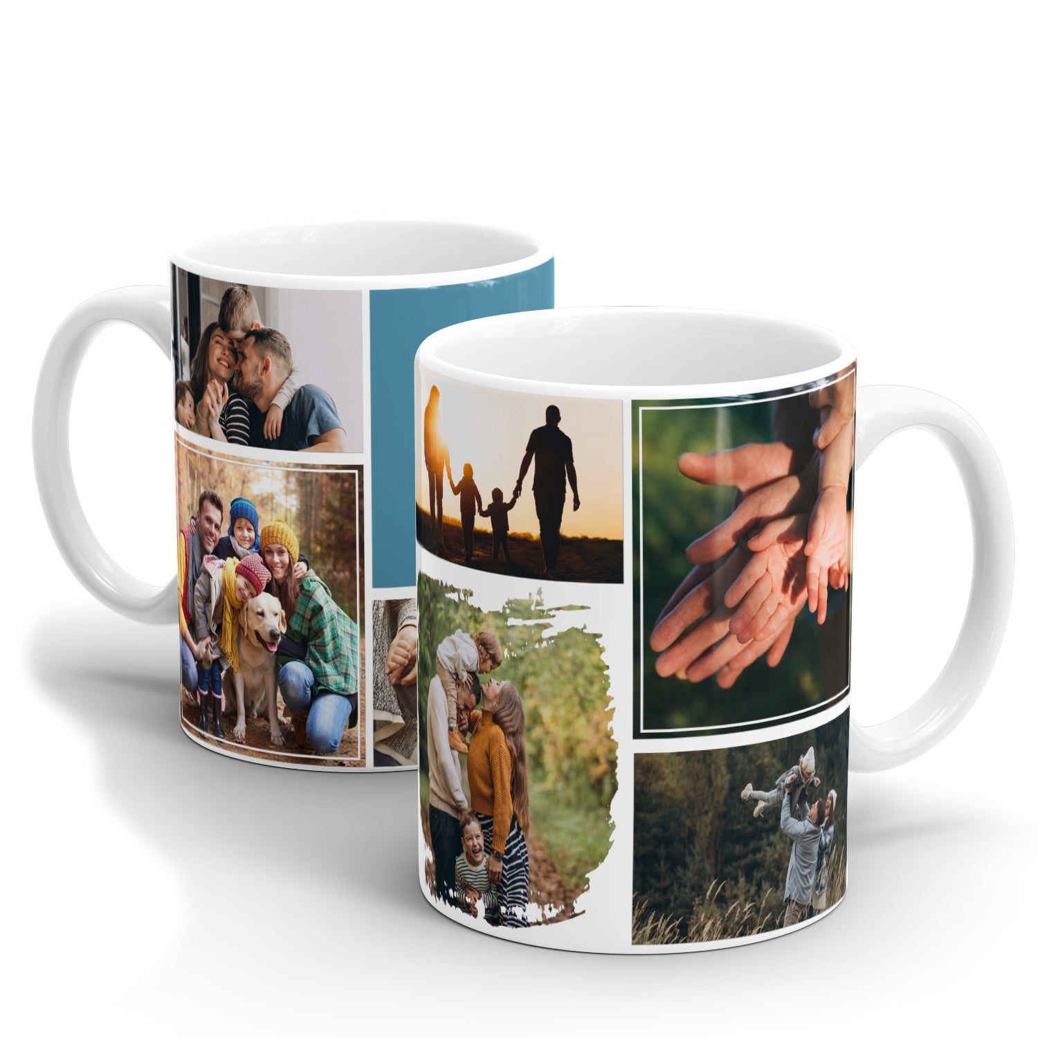 Individuelle Fototasse mit 7-Fotos-Collage und persönlichem Text - Ein einzigartiges Geschenk für jeden Anlass! - Fulima