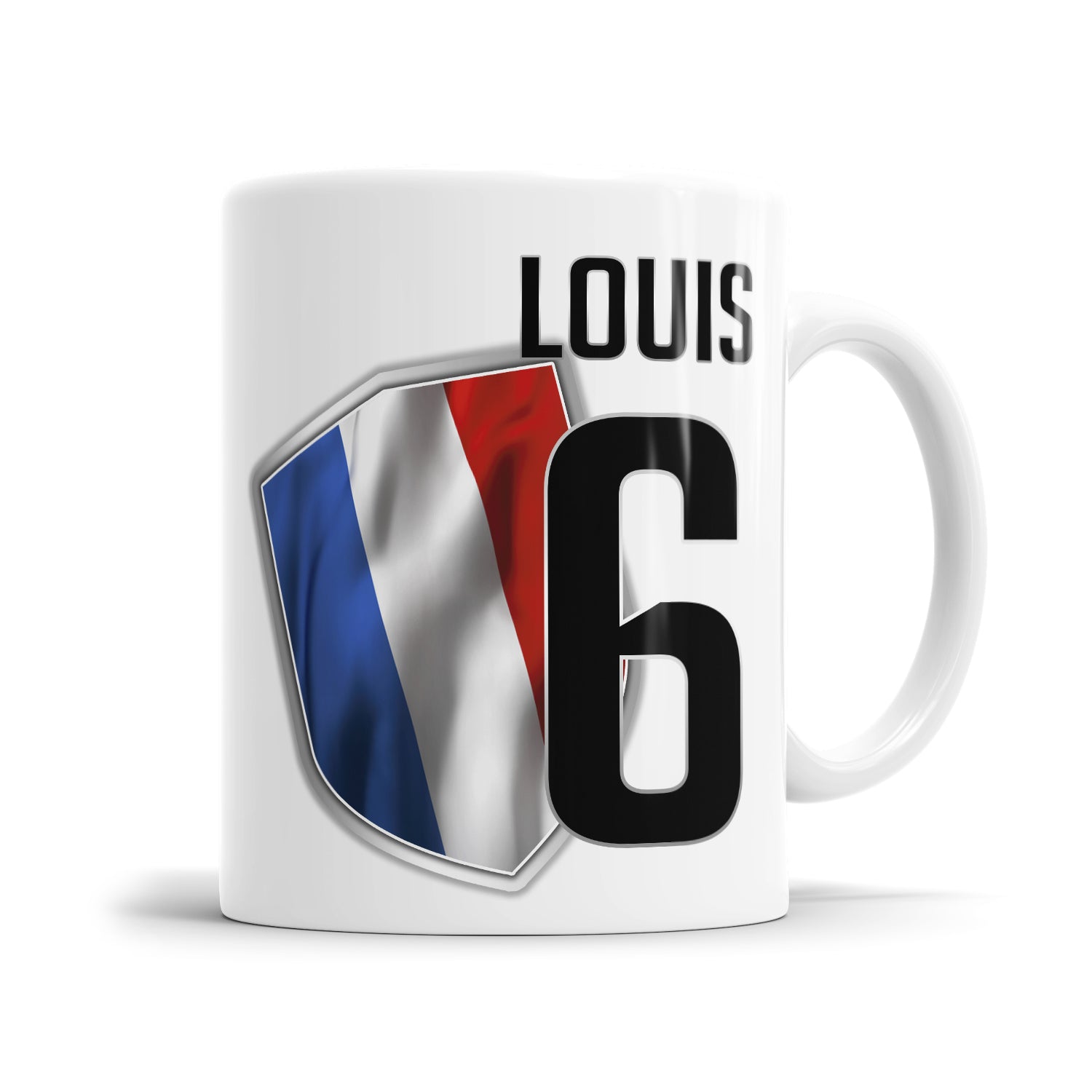 Frankreich Fan Tasse - Personalisiert mit Namen und Nummer - Fulima