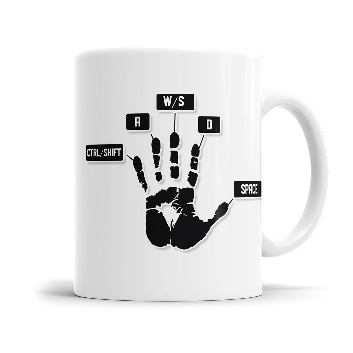 Gamer Tasse - Gamer Handabdruck
