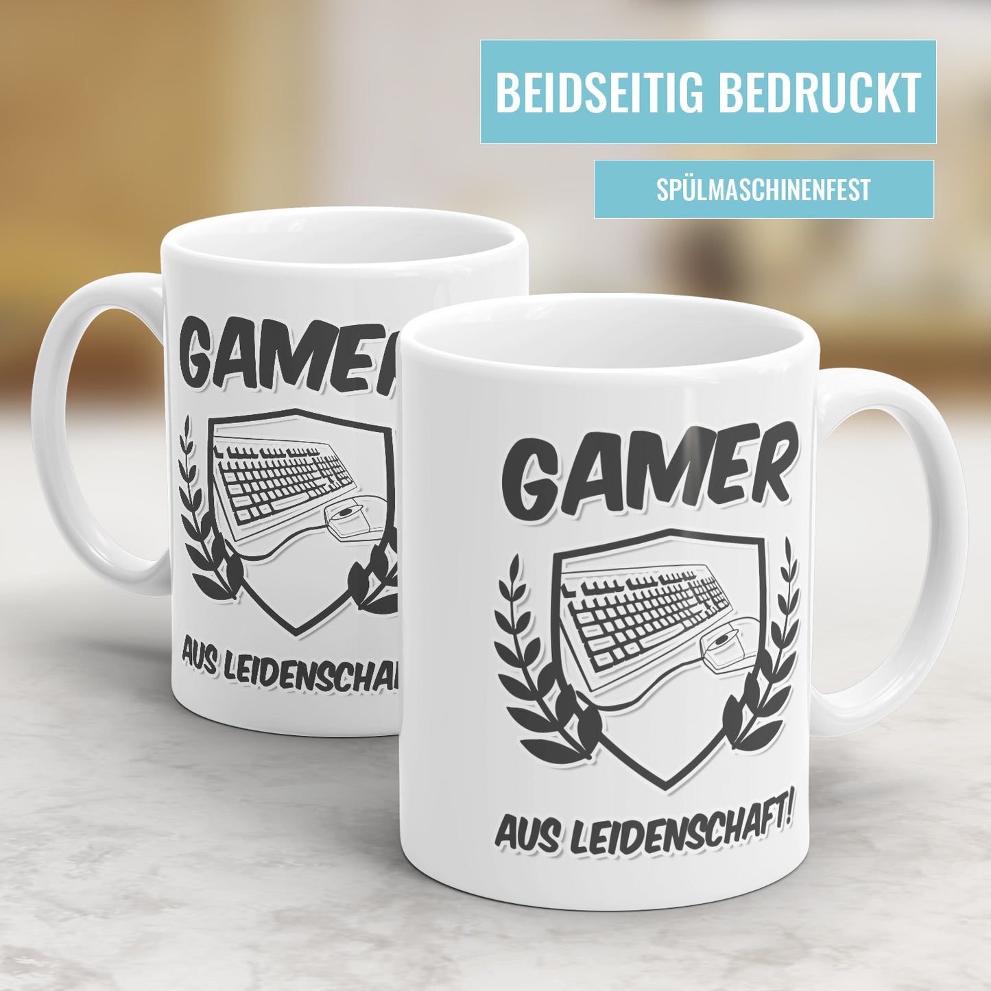 Gamer aus Leidenschaft Tasse Geschenkidee Pc Gamer Fulima