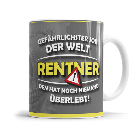 Gefährlichster Job der Welt Rentner den hat noch niemand überlebt - Rente Tasse - Fulima