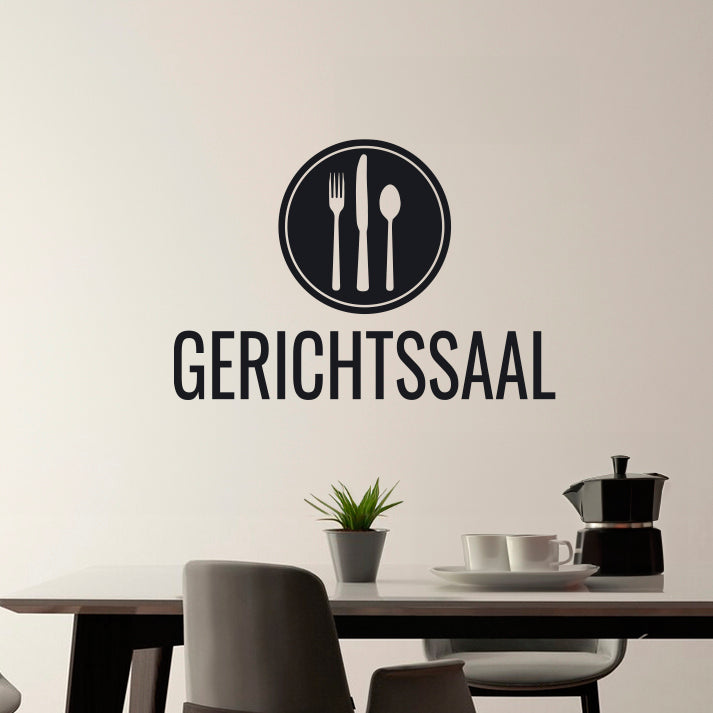 Wandtattoo "Gerichtssaal" für Küche und Essbereich - Fulima