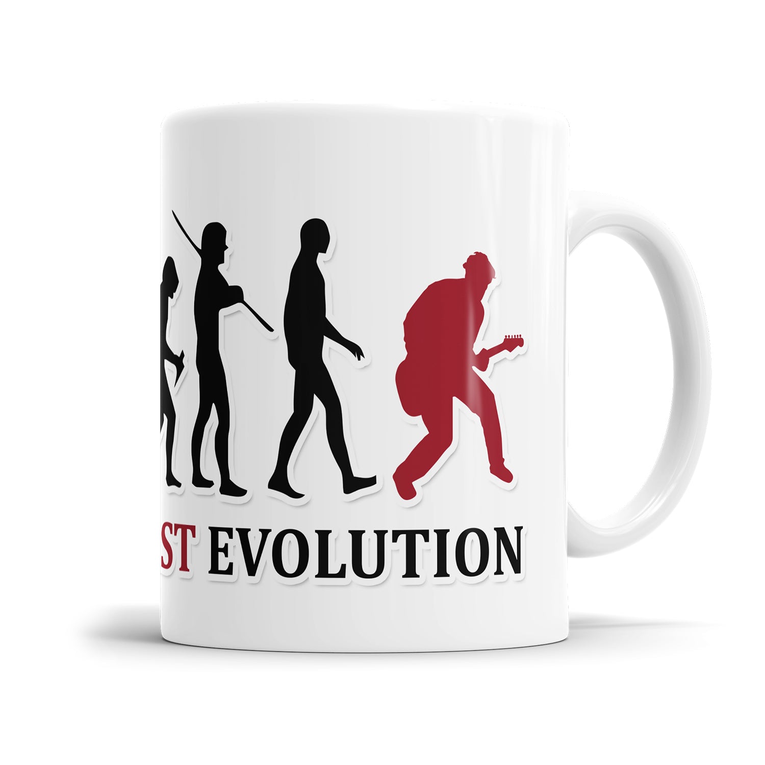 Gitarrist Evolution Tasse - Geschenkidee für Gitarristen Fulima