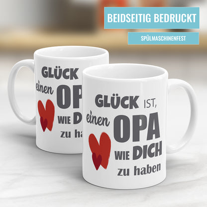 Glück ist einen Opa wie dich zu haben Opa Tasse