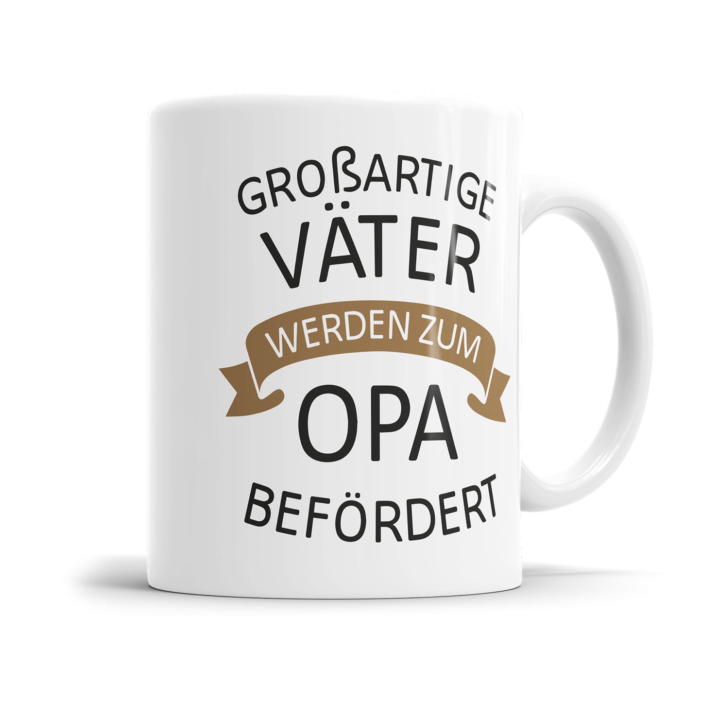 Großartige Väter werden zum Opa befördert Tasse für werdenden Opa