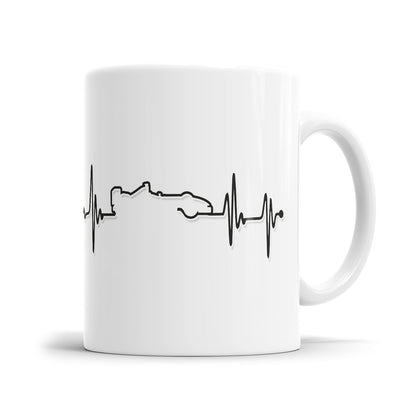Autorennen Herzschlag Tasse Mein Herzschlag Autorennen Rennwagen - Fulima