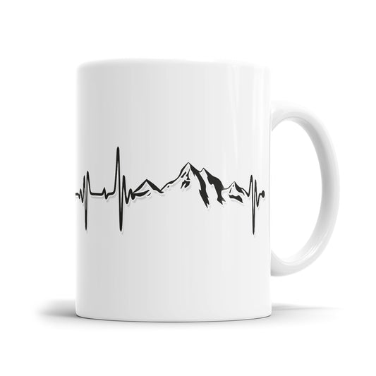 Berge Herzschlag Tasse - Mein Herzschlag Berge Wandern - Fulima