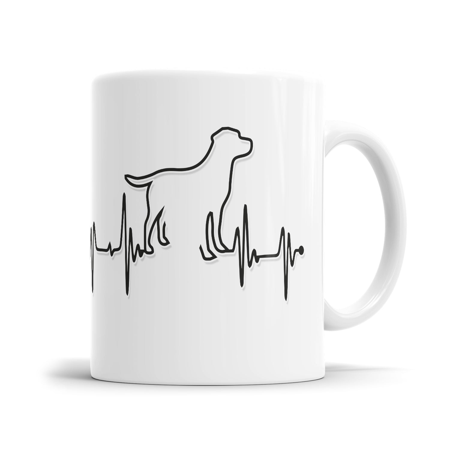 Hund Herzschlag Tasse - Geschenkidee für Hundeliebhaber - Fulima