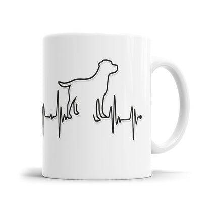 Hund Herzschlag Tasse - Geschenkidee für Hundeliebhaber - Fulima