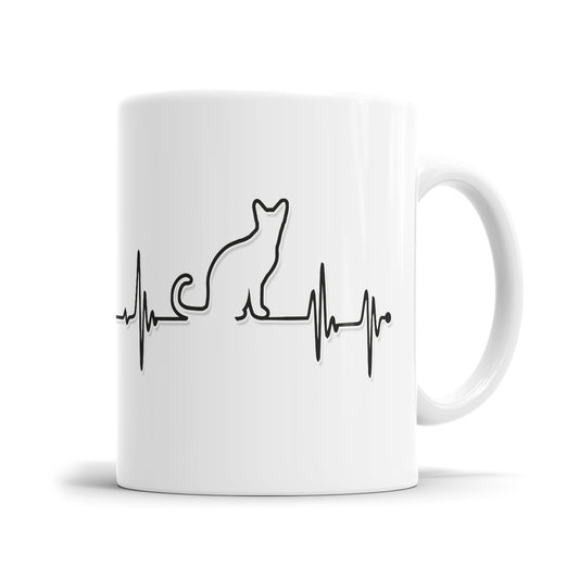 Katze Herzschlag Tasse Mein Herzschlag Katze Geschenkidee für Katzenliebhaber Fulima