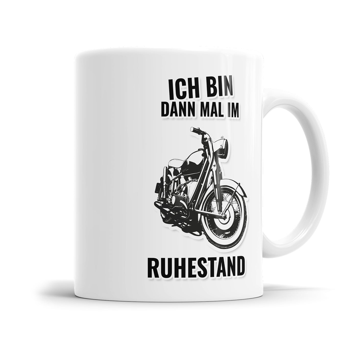 Rente Tasse 2025 verschiedene Motive Ich bin dann mal im Ruhestand Motorrad - Fulima