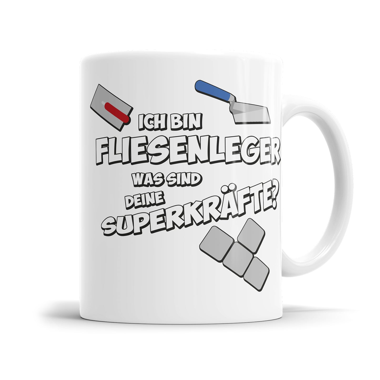 Fliesenleger Tasse - Ich bin Fliesenleger was sind deine Superkräfte? Fulima