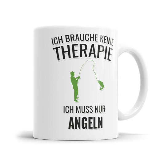 Ich brauche keine Therapie ich muss nur angeln Geschenkidee für Angler - Fulima