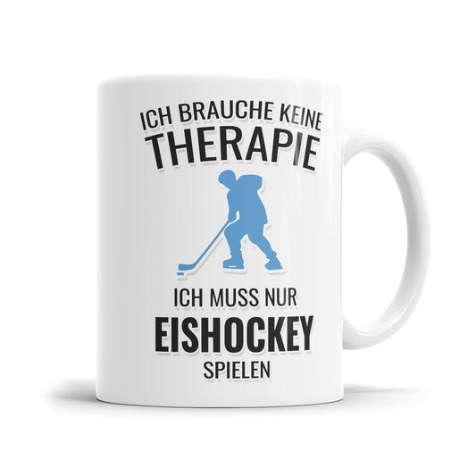 Ich brauche keine Therapie ich muss nur Eishockey spielen Geschenkidee für Eishockeyspieler Fulima