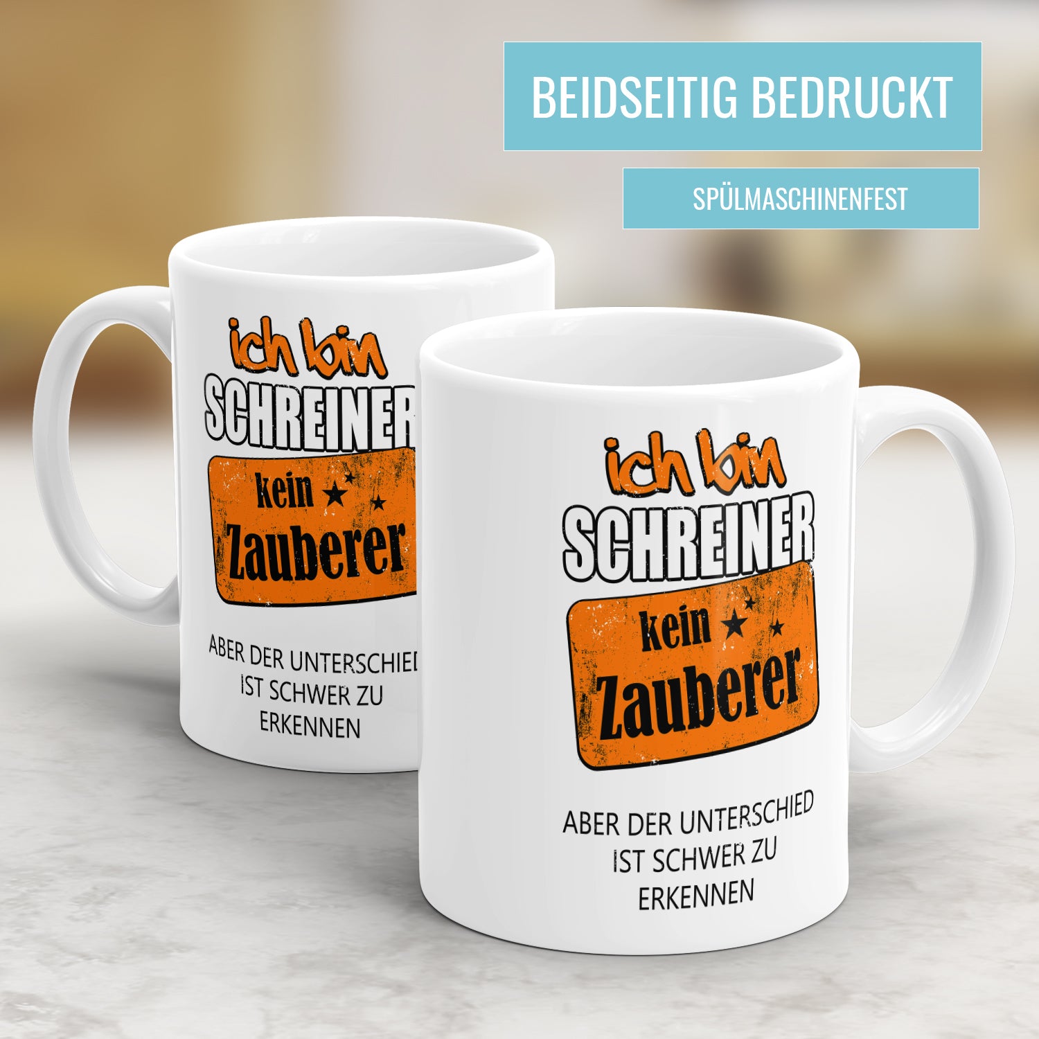 Ich bin Schreiner kein Zauberer - Tasse - Fulima