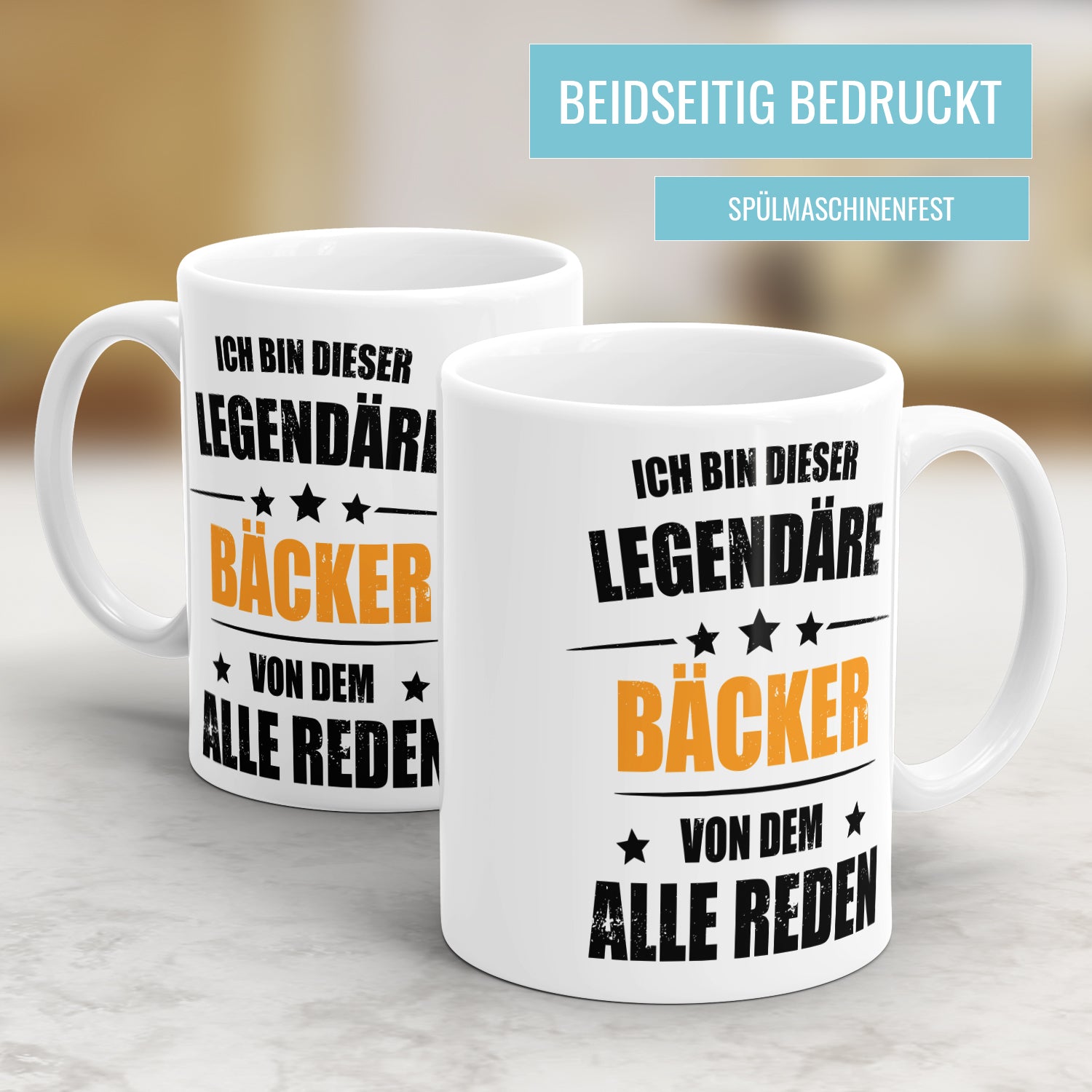 Ich bin dieser Legendäre Bäcker von dem alle reden - Tasse - Fulima