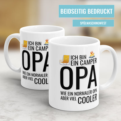 Ich bin ein Camper Opa wie ein normaler Opa aber viel cooler - Camping Tasse