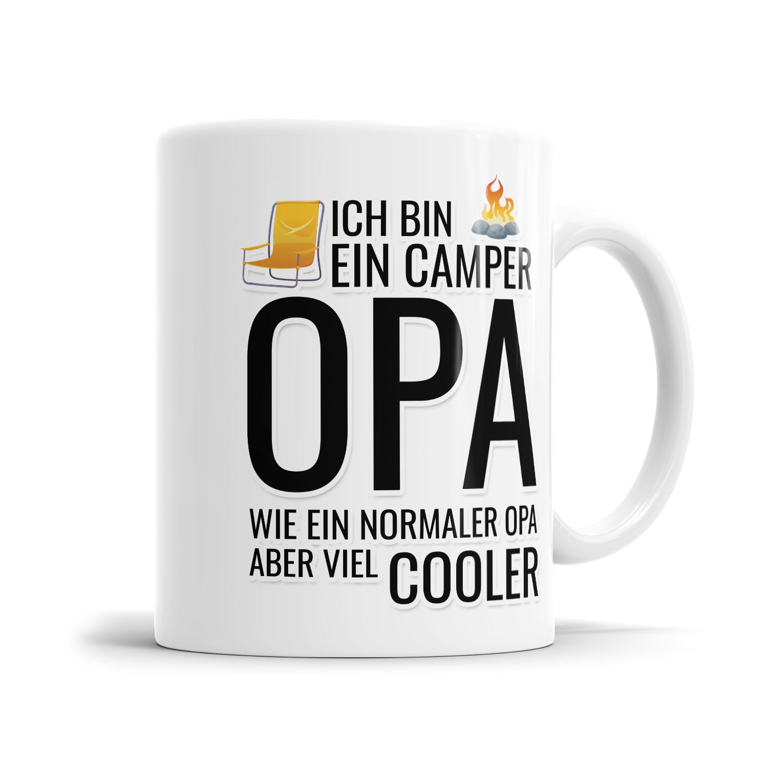 Ich bin ein Camper Opa wie ein normaler Opa aber viel cooler - Camping Tasse - Fulima