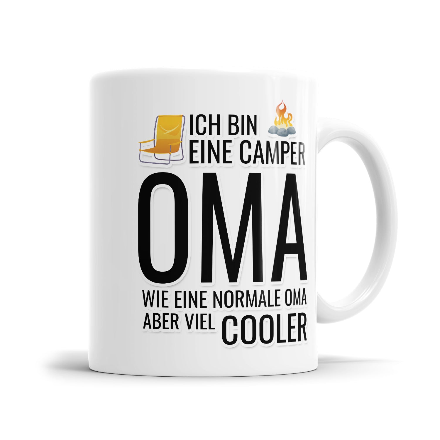 Ich bin eine Camper Oma wie eine normale Oma aber viel cooler - Camping Tasse - Fulima