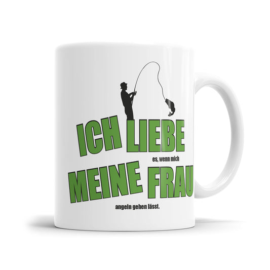 Ich liebe es wenn mich meine Frau angeln lässt Geschenkidee für Angler - Fulima