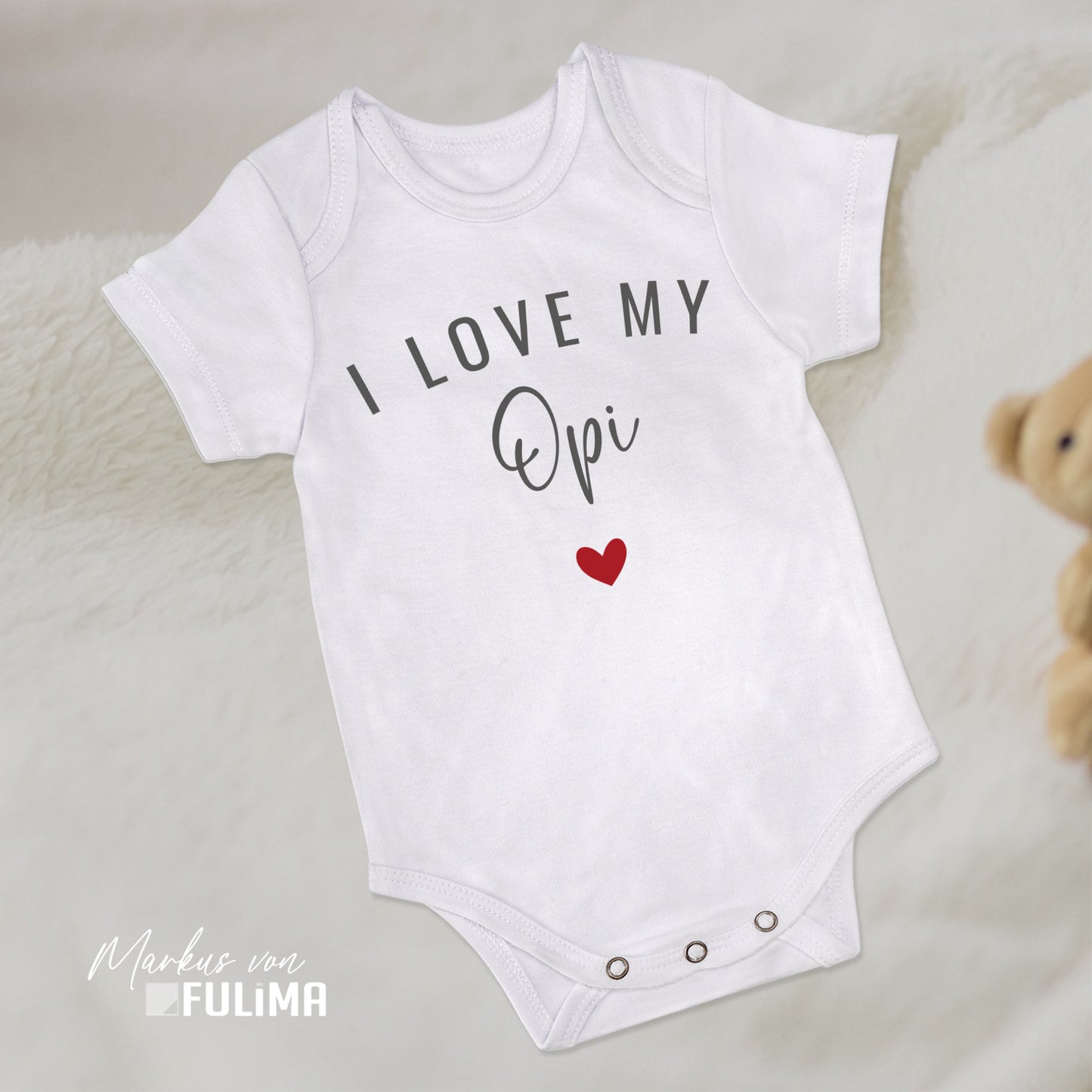 Babybody - I love my Opi - Geschenk zur Geburt - FULiMA®