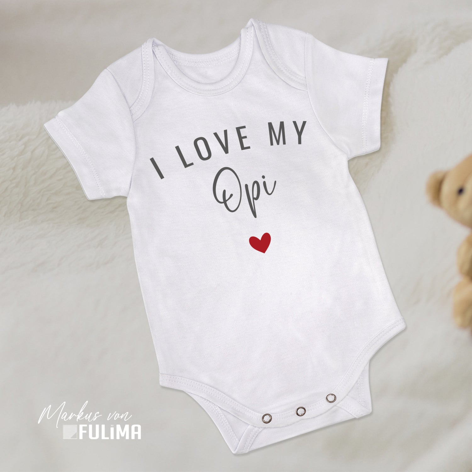 Babybody - I love my Opi - Geschenk zur Geburt - FULiMA®