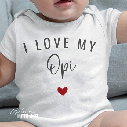 Babybody - I love my Opi - Geschenk zur Geburt - FULiMA®