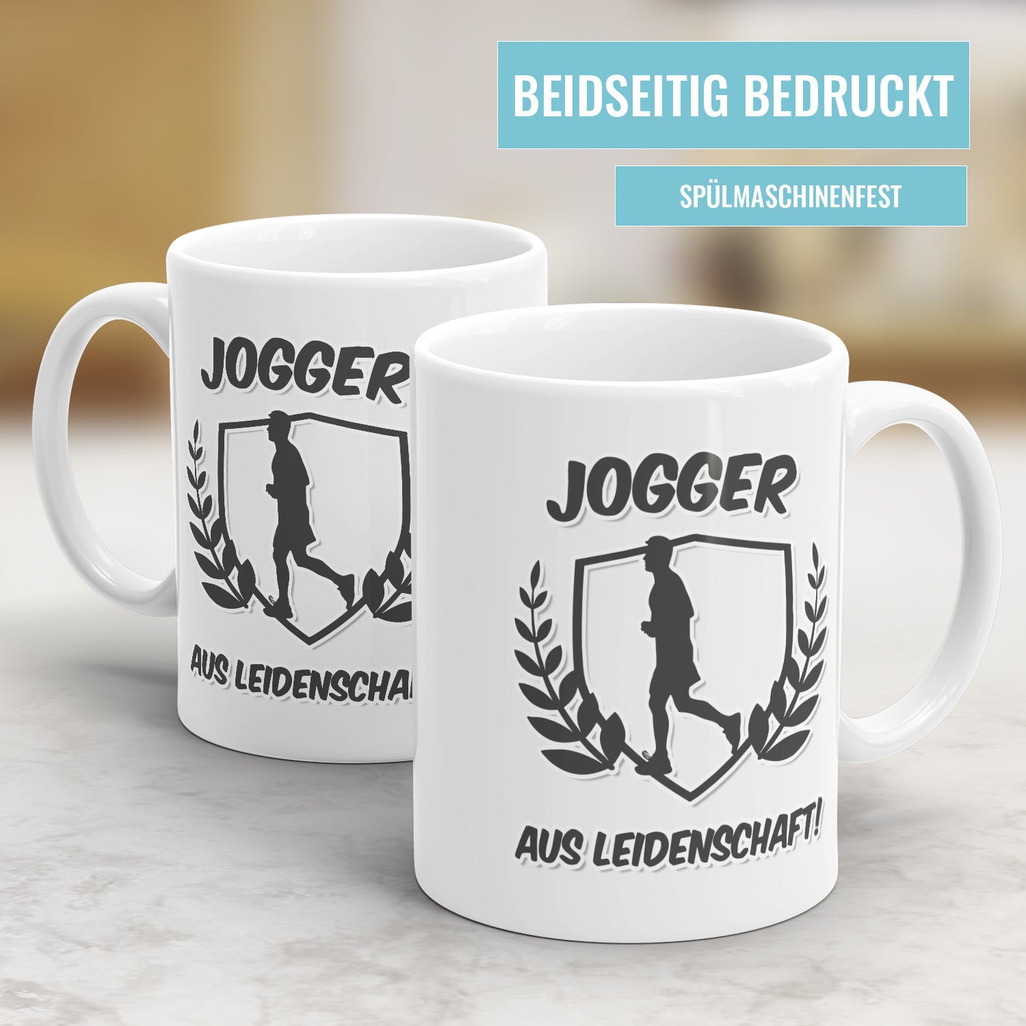 Jogger aus Leidenschaft Tasse Geschenkidee für Jogger Fulima