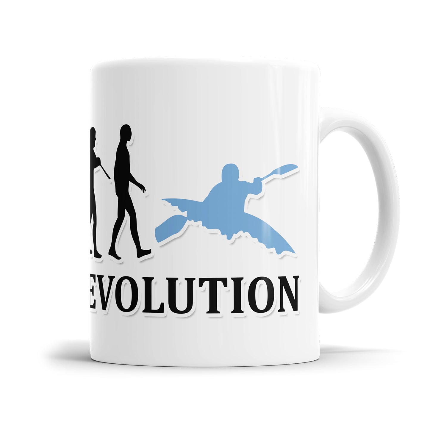 Kajak Evolution Tasse - Geschenkidee für Kajakfahrer