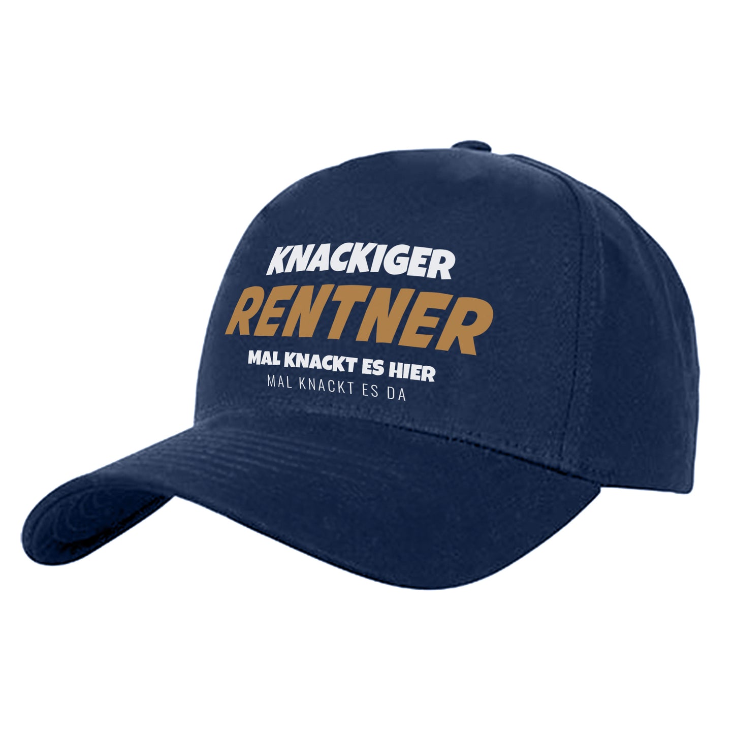Knackiger Rentner mal knackt es hier mal knackt es da - Geschenk - Cap Navy - Fulima