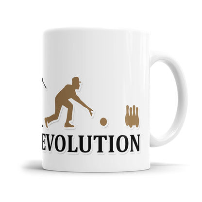 Kegeln Evolution Tasse - Geschenkidee für Kegler