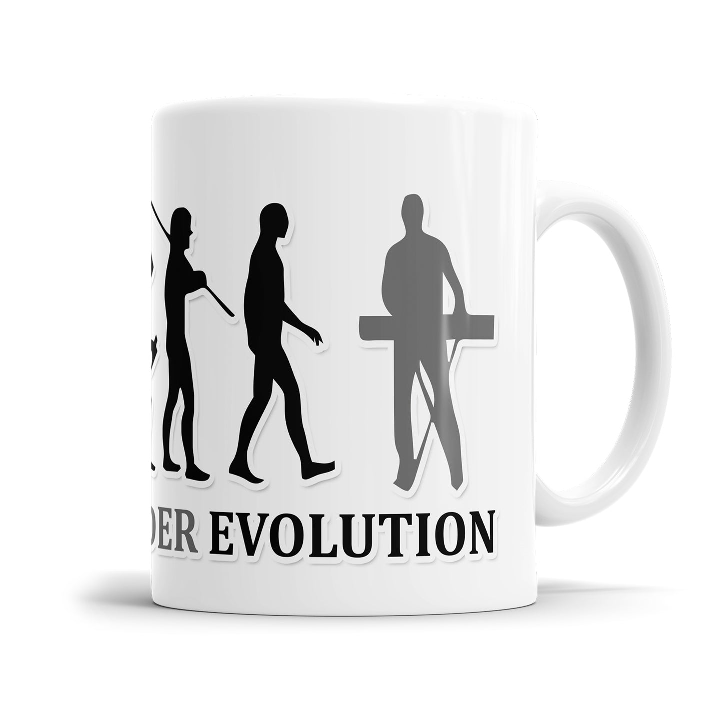 Keyboarder Evolution Tasse - Geschenkidee für Keyboarder