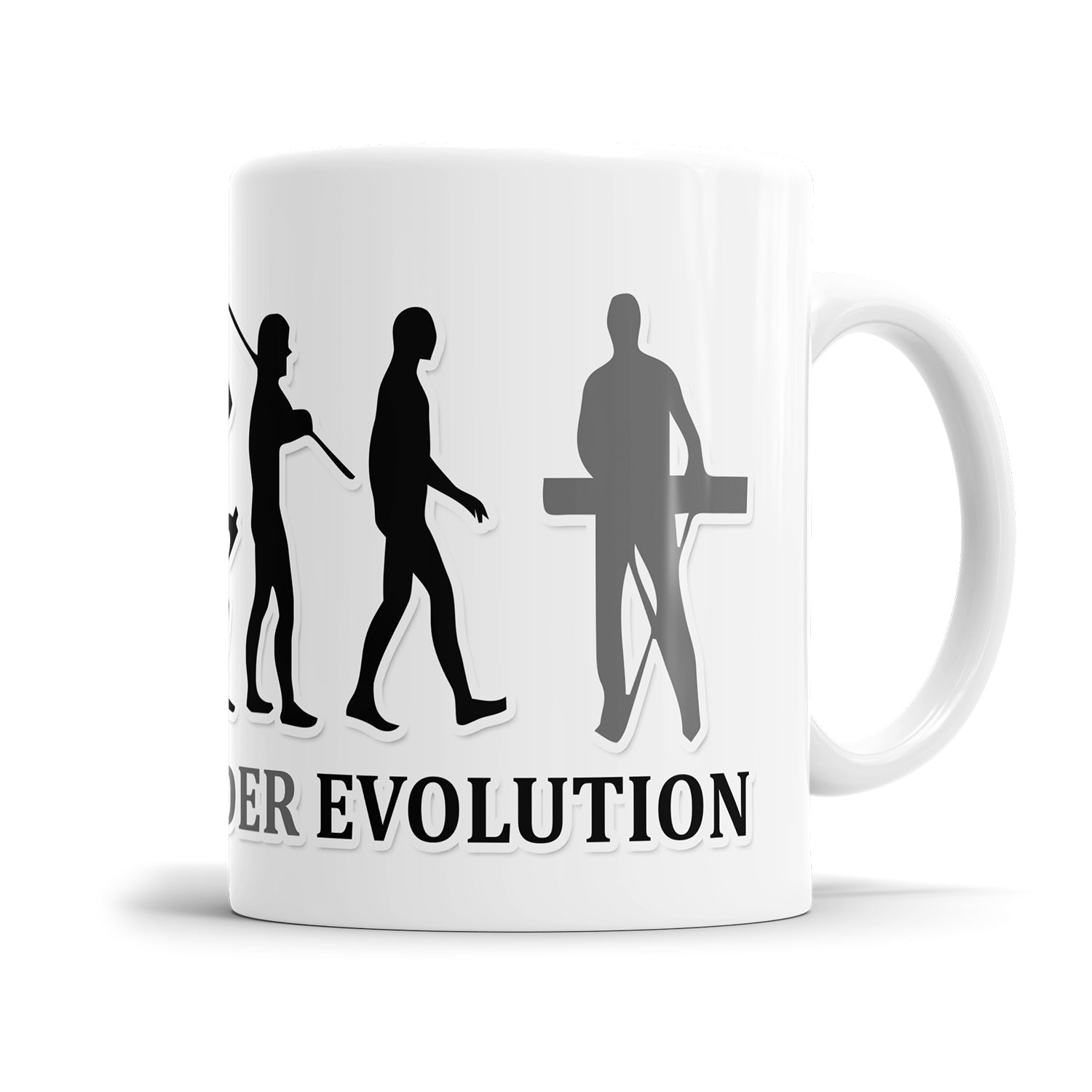 Keyboarder Evolution Tasse - Geschenkidee für Keyboarder Fulima