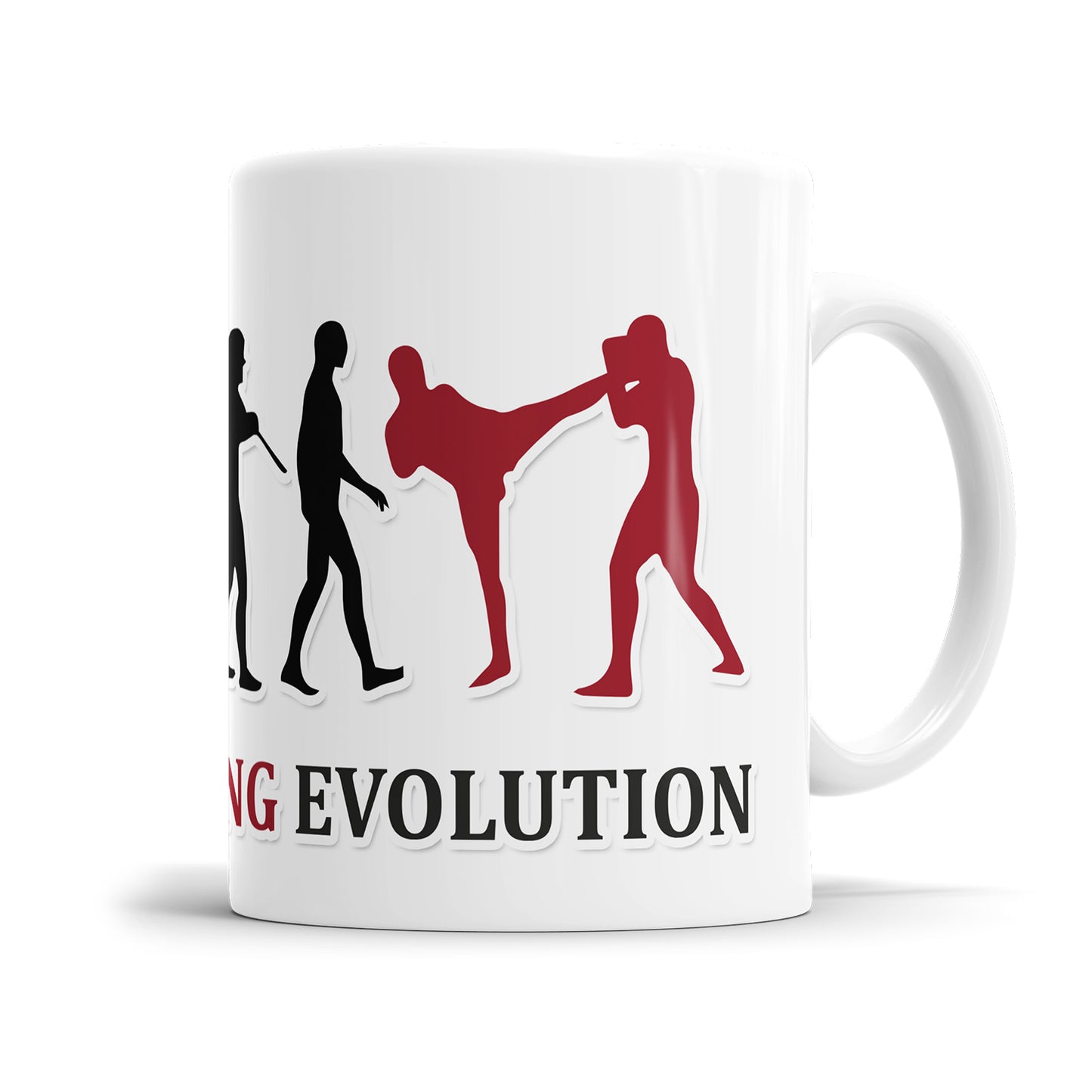 Kickboxing Evolution Tasse - Geschenkidee für Kickboxer