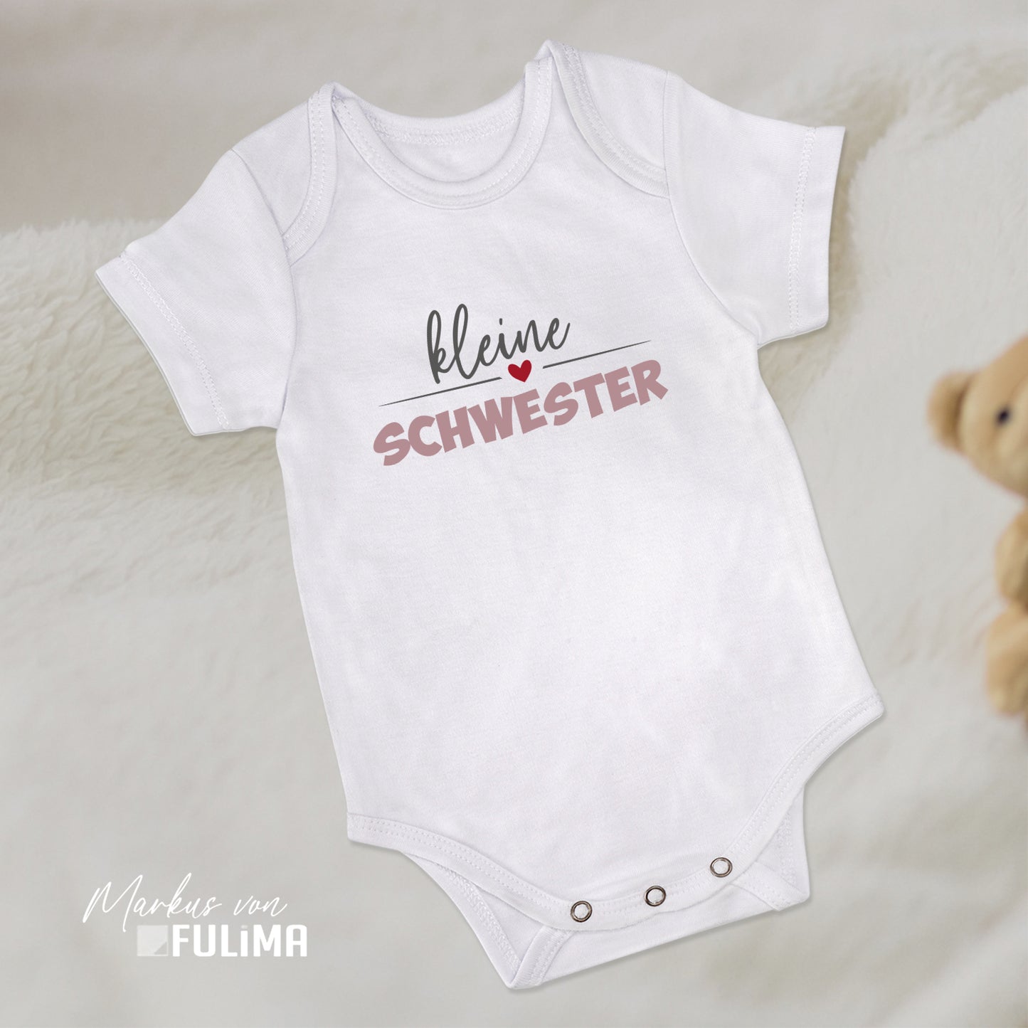 Babybody - Kleine Schwester - Herzchen - FULiMA®