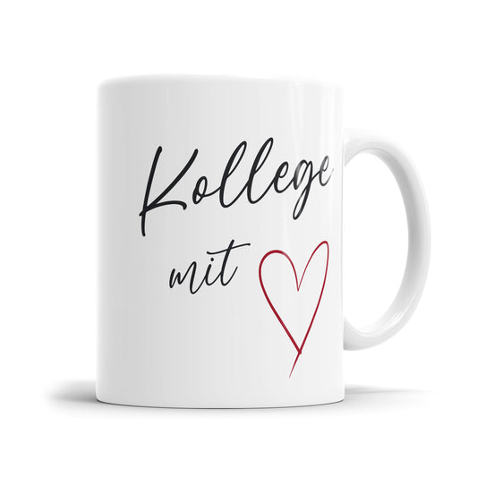 Kollege mit Herz - Freund Arbeitskollegen Tasse - Fulima