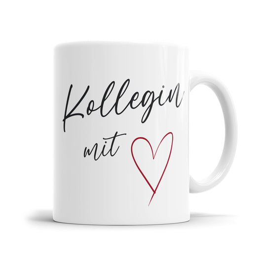 Kollegin mit Herz - Freundin Arbeitskollegin Tasse - Fulima