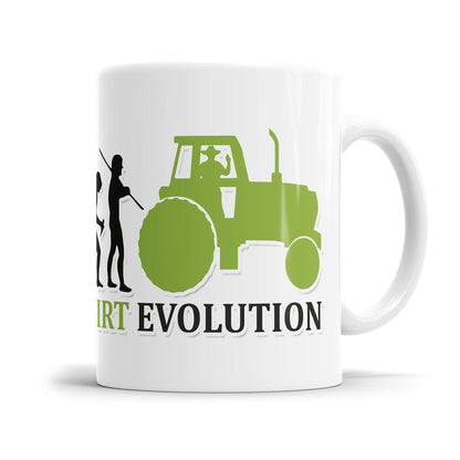 Landwirt Evolution Tasse - Geschenkidee für Landwirte Traktor