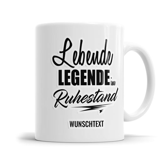 Rente Tasse Lebende Legende im Ruhestand mit personalisierten Text Fulima