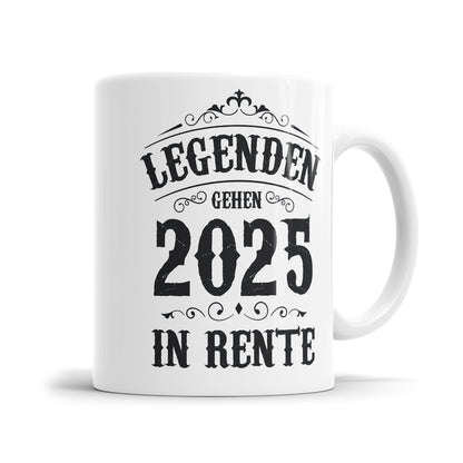 Legenden gehen 2025 in Rente - Rentner - Tasse - Fulima