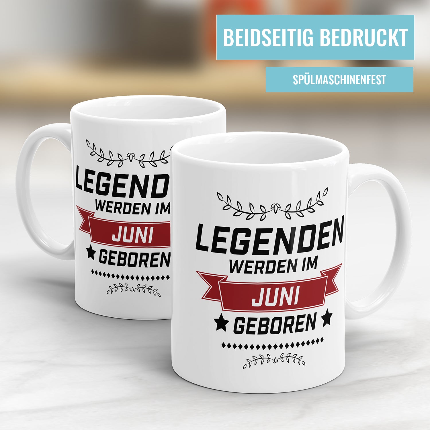 Legenden werden im Juni geboren Geburtstag Tasse - Fulima