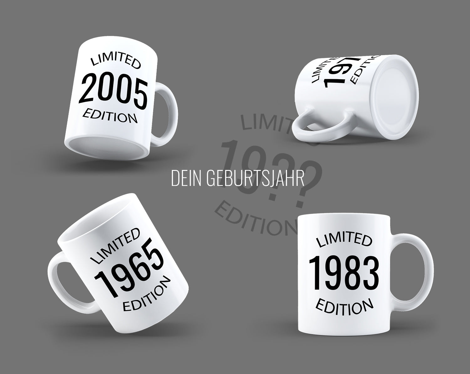Geburtstag Tasse Limited Edition mit Geburtsjahr - Fulima