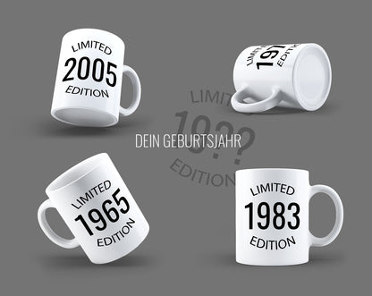 Geburtstag Tasse Limited Edition mit Geburtsjahr - Fulima