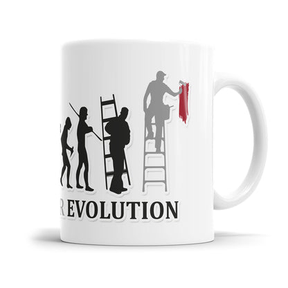 Maler Evolution Tasse - Geschenkidee für Maler und Lackierer